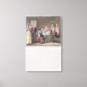 Kardinal Mazarin (1602-61) schließt den Frieden Leinwanddruck