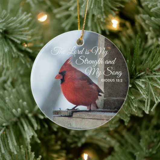 Kardinal Memorial Christmas Ornaments Personalized Keramik Ornament (Baum)