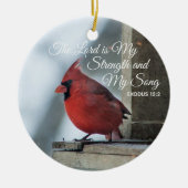 Kardinal Memorial Christmas Ornaments Personalized Keramik Ornament (Vorne)