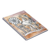 Kardinal, mexikanische Barken-Art Notizblock (Rechte Seite)