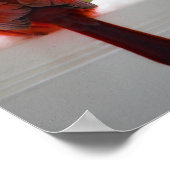 Kardinal mit dem Besucher aus dem Himmel Gedicht 1 Poster (Ecke)