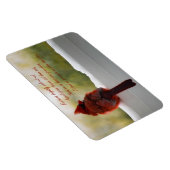 Kardinal mit dem Besucher aus dem Himmel Gedicht Magnet (Rechte Seite)