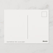 Kardinal mit dem Besucher aus dem Himmel Gedicht Postkarte (Rückseite)