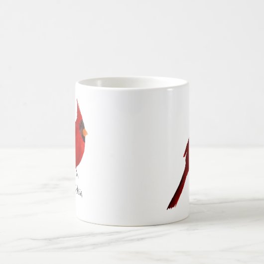 Kardinal mit dunkelroter Sättigung Kaffeetasse (Mittel)