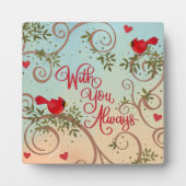 Kardinal mit Ihnen erinnern sich immer Fotoplatte (Vorderseite)