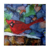 Kardinal nachts fliese (Vorderseite)