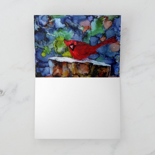 Kardinal nachts karte (Innenseite)