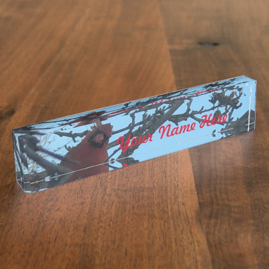 Kardinal Namensplakette (Seite)