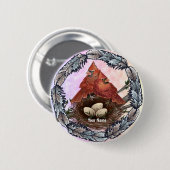 Kardinal Nest Button (Vorne & Hinten)