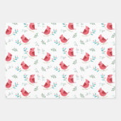Kardinal niedliche Waldvögel Weihnachtsgeschenk Geschenkpapier Set (Vorderseite 2)