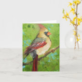 Kardinal notecard karte (Gelbe Blume)