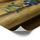 Kardinal, Obst und Blume Stillleben Poster (Ecke)