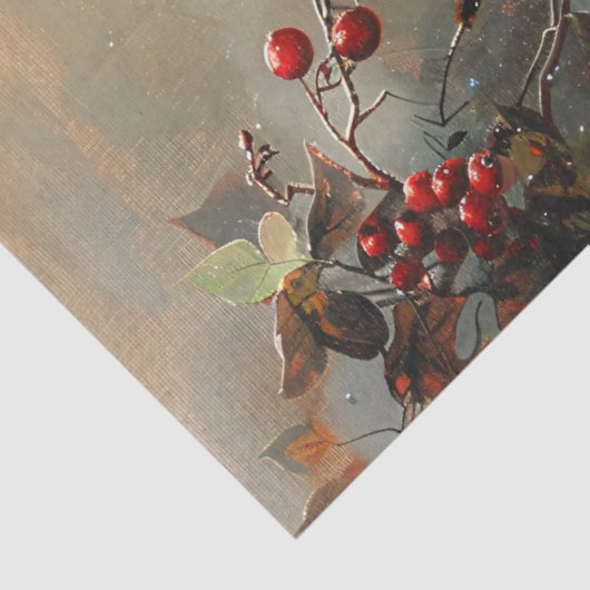 Kardinal Ölgemälde Seidenpapier (Detail)