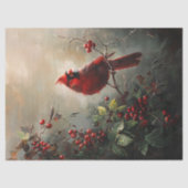 Kardinal Ölgemälde Seidenpapier (Vorderseite)