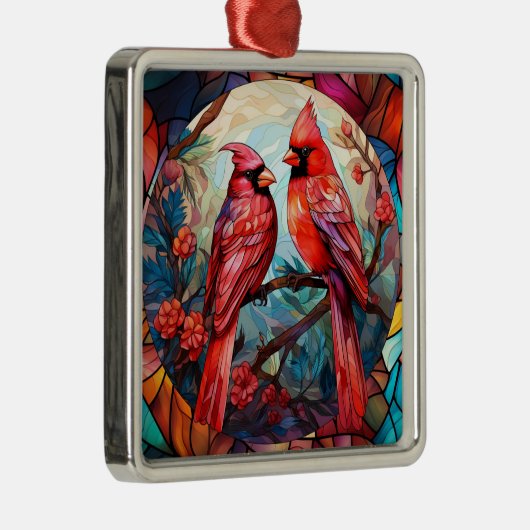 Kardinal Ornament Aus Metall (Rechts)