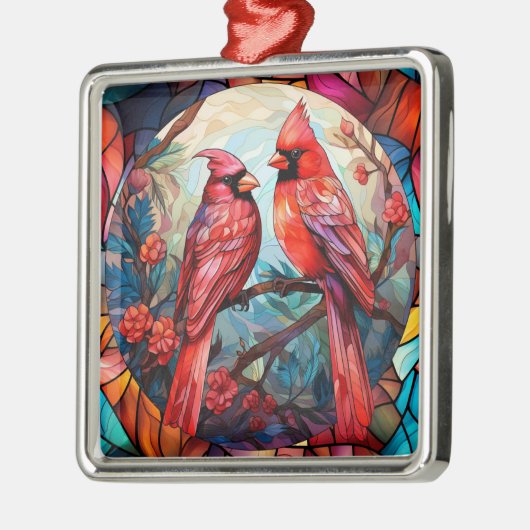 Kardinal Ornament Aus Metall (Links)