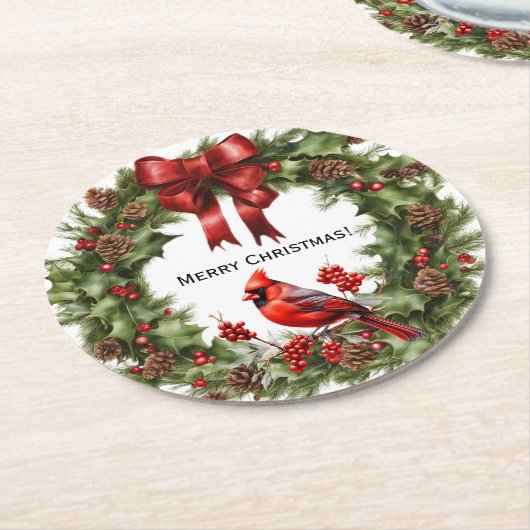 Kardinal Paper Untersetzer (Angewinkelt)