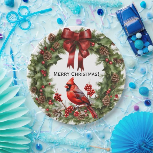 Kardinal-Papierplatte Pappteller (Party)