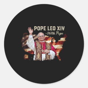 Kardinal Papst Robert Prevost - Papst Leo Xiv Runder Aufkleber