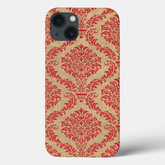 Kardinal Parisian Moods Damask Case-Mate iPhone Hülle (Rückseite)