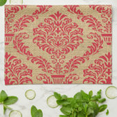 Kardinal Parisian Moods Damask Geschirrtuch (Gefaltet)