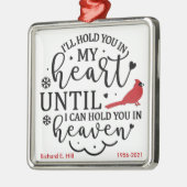 Kardinal/Personalisiert halte ich dich im Herzen Ornament Aus Metall (Links)