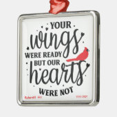 Kardinal/Personalisiert waren Ihre Flügel fertig Ornament Aus Metall (Links)