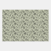 Kardinal, Pinecones, Kiefernneedle und Winterberri Geschenkpapier Set (Vorderseite 2)