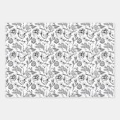 Kardinal, Pinecones, Kiefernneedle und Winterberri Geschenkpapier Set (Vorderseite)