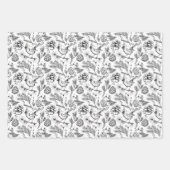 Kardinal, Pinecones, Kiefernneedle und Winterberri Geschenkpapier Set (Vorderseite)