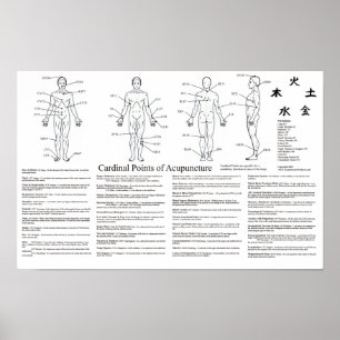 Kardinal Points of Acupuncture Poster