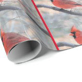 Kardinal Pose Geschenkpapier (Rolleneckpunkt)