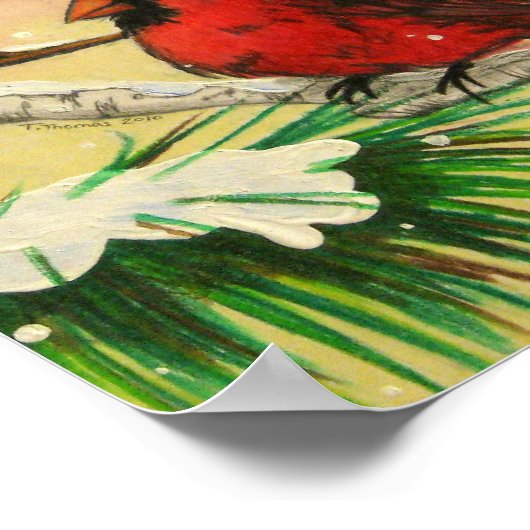 Kardinal-Poster Poster (Ecke)