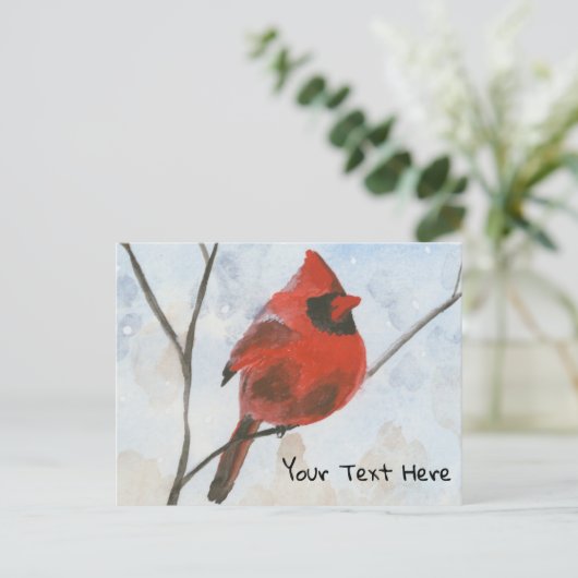 Kardinal Postkarte (Stehend Vorderseite)