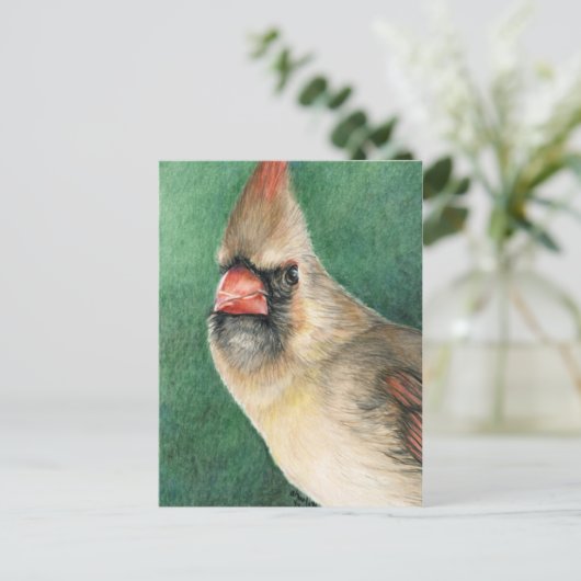 Kardinal Postkarte (Stehend Vorderseite)