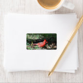 Kardinal-Postleitzahl Adressaufkleber (Insitu)