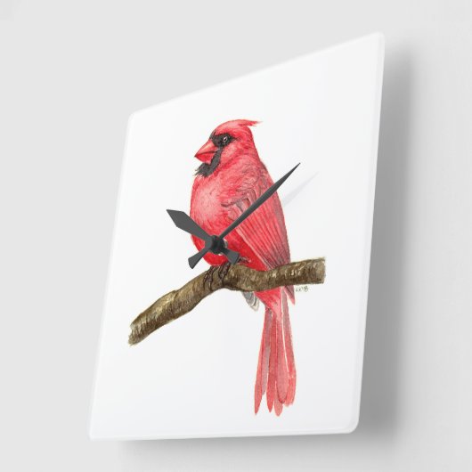 Kardinal Quadratische Wanduhr (Winkel)