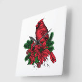 Kardinal Quadratische Wanduhr (Winkel)