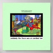 Kardinal Recht Witziges Recht oder Vogelgedicht Poster (Vorne)