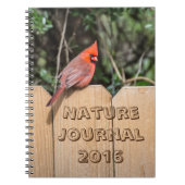 Kardinal (Red Bird) Journal-Notebook Notizblock (Vorderseite)