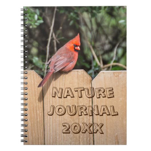 Kardinal (Red Bird) Journal-Notebook Notizblock (Vorderseite)