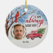 Kardinal Red Bird Memorial Ich bin immer bei Ihnen Keramik Ornament (Hinten)