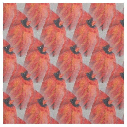 Kardinal Red Bird Stoff (Muster)