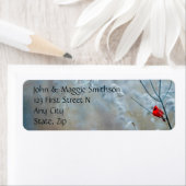 Kardinal Red Bird Winter Forest Scene (Insitu)