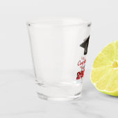 Kardinal Red Gratulationen Uni Graduate Schnapsglas (Links)