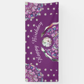 Kardinal Red Rosace Banner (Vertikal)