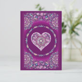 Kardinal Red Rosace Begleitkarte (Stehend Vorderseite)