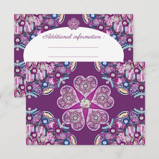 Kardinal Red Rosace Begleitkarte (Vorne/Hinten)