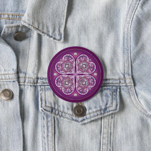 Kardinal Red Rosace Button (Beispiel)