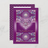 Kardinal Red Rosace Dankeskarte (Vorne/Hinten)